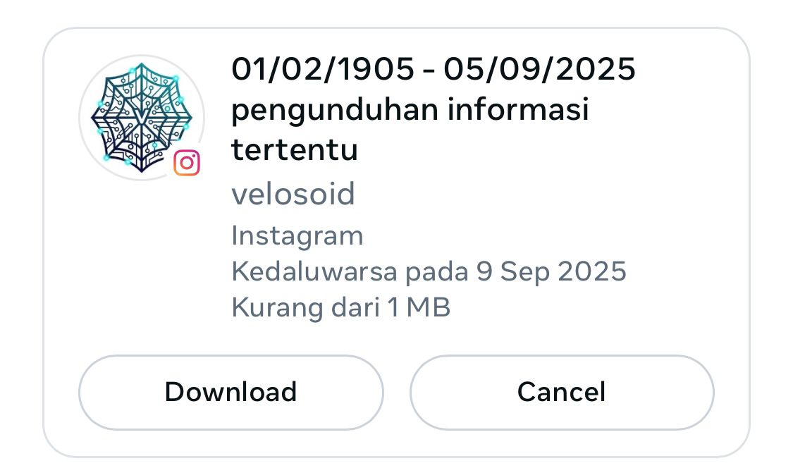 Pengaturan format download